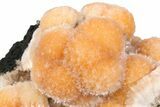 Vibrant Peach Thomsonite on Sparkling Heulandite - India #382293-2